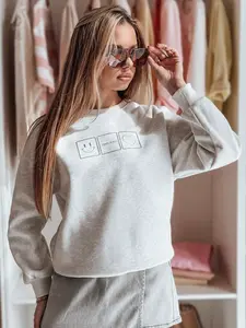 Dámská oversize mikina s výšivkou EASYJOY