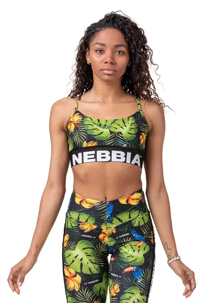 Nebbia Earth Powered sportovní podprsenka 565 , M, zelená