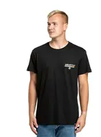 Meatfly pánské tričko Racing Spirit Black | Černá | Velikost M | 100% bavlna