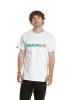 Meatfly pánské tričko Logex White | Bílá | Velikost M | 100% bavlna
