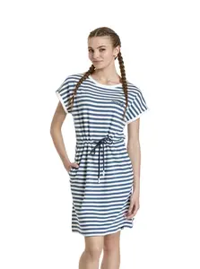 Meatfly dámské šaty Lottie Blue Stripes | Modrá | Velikost XS | 100% bavlna