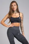 Gym Glamour Podprsenka bezešvá Grey Melange, XS, šedá