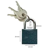 Zámek visací ocelový, 25 mm