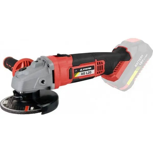 Bruska úhlová aku AGR L2024, Ø 115mm, 18V, 2Ah, 2 baterie Li-ion, STAYER