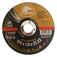 Kotouč řezný na kov PREMIUM T41, Ø 125 x 1 x 22,23 mm, STAYER