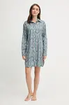 Noční košilka Lauren Ralph Lauren dámská, modrá barva, ILN32476
