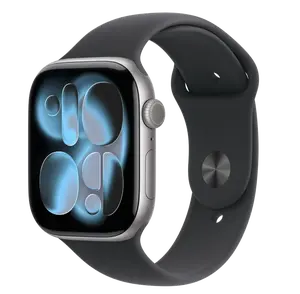 APPLE Watch 11 GPS 42mm Space Grey Aluminium Case with Black Sport Band - M/L