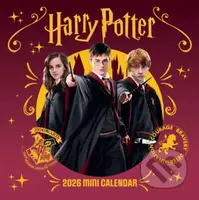 Oficiální nástěnný mini kalendář 2026: Harry Potter (17,8 x 17,8|35,6 cm)
