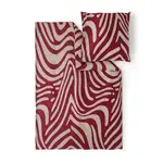 S. Oliver POVLEČENÍ, makosatén, bordeaux, béžová, 135/200 cm