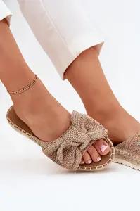 Boto Dámské Pantofle Na Platformě S Pletením A Mašlí Multikolor Alpireda