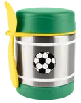 SKIP HOP Spark Style Termoska na jídlo se lžičkou/vidličkou Fotbal, 3r+ 325 ml