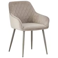 Novel ŽIDLE S PODRUČKAMI, železo, samet, šedohnědá