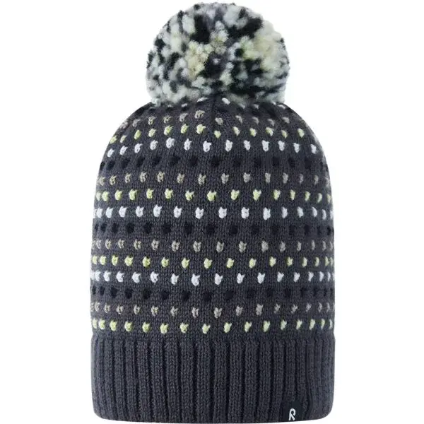 REIMA PAMPULA Detská čiapka, tmavo sivá, veľkosť