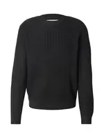 JACK & JONES Sveter 'JCOGRID'  čierna