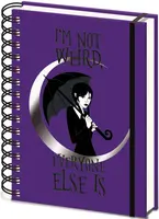 Wednesday Zápisník kroužkový A5