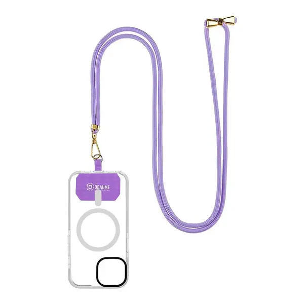 Popruh OBAL:ME NeckTag Allure na telefon, purple