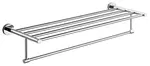 Aqualine Samba - Polička s držákem ručníků, délka 63 cm, chrom SB114