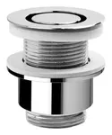 Sapho Omp Tea Příslušenství - Neuzavíratelná kulatá výpusť 1 1/4 ", pro umyvadla bez přepadu, chrom 147.545.5