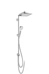 Hansgrohe Crometta - Sprchová súprava E 240 Showerpipe na renovácie, EcoSmart 9 l/min, chróm 27289000