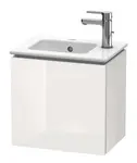 Duravit L-Cube - Umývadlová skrinka 40x42x29 cm, ľavá, 1 dvierka, lesklá biela LC6272L2222