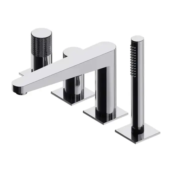 OMNIRES Contour - Batéria na okraj vane, 4-otvorová inštalácia, chróm CT8032CR