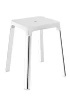 Keuco Axess - Koupelnová stolička, chrom/bílá 35082010051