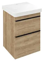 Sapho Sitia - Umyvadlová skříňka 70x46x44 cm, 2 zásuvky, dub alabama SI050-2222