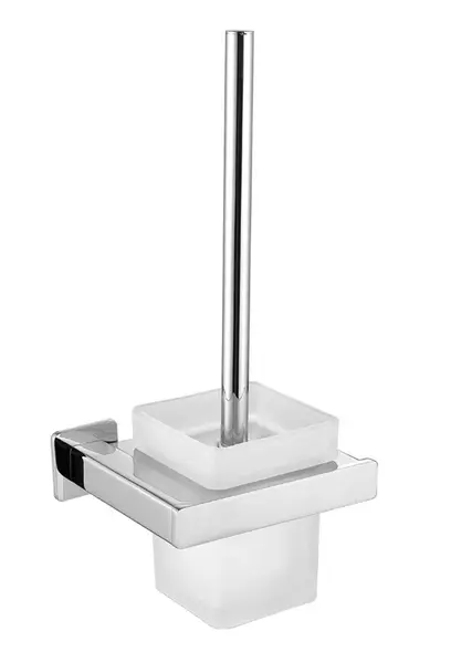 OMNIRES Nelson - Nástenná WC kefa s držiakom, mliečne sklo/chróm NL80620CR