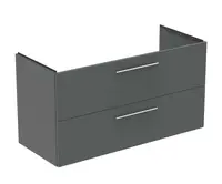 Ideal Standard i.Life B - Umývadlová skrinka, 63x120x51 cm, 2 zásuvky, pravá, sivý matný kremeň T5587NG