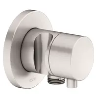 Keuco IXMO - Prepínací ventil pod omietku, 2 výstupy, s pripojením a držiakom sprchy, kefovaný nikel 59556051201
