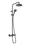 Hansgrohe Vernis Blend - Sprchový set Showerpipe 200 s termostatem, EcoSmart, matná černá 26089670