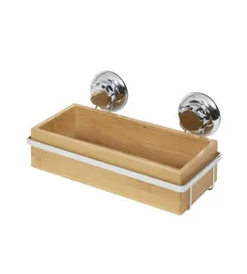 Compactor Bestlock - Polička 28x15x13 cm, bambus/chrom RAN5807