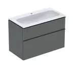 Geberit iCon - Skrinka s umývadlom, 9x5x6 cm, 2 zásuvky, KeraTect, lávová 502.333.JK.1