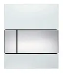 Tece TECEsquare - Ovládanie splachovania pisoáru, biele sklo/lesklý chróm 9242802