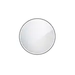 Nimco Zrkadlá - Zrkadlo s LED osvetlením, priemer 60 cm, matná čierna ZPC 28000R-90