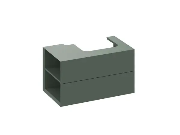 Ravak Lite - Umývadlová skrinka 80x45x43 cm, 2 zásuvky, Grey Green X000001876