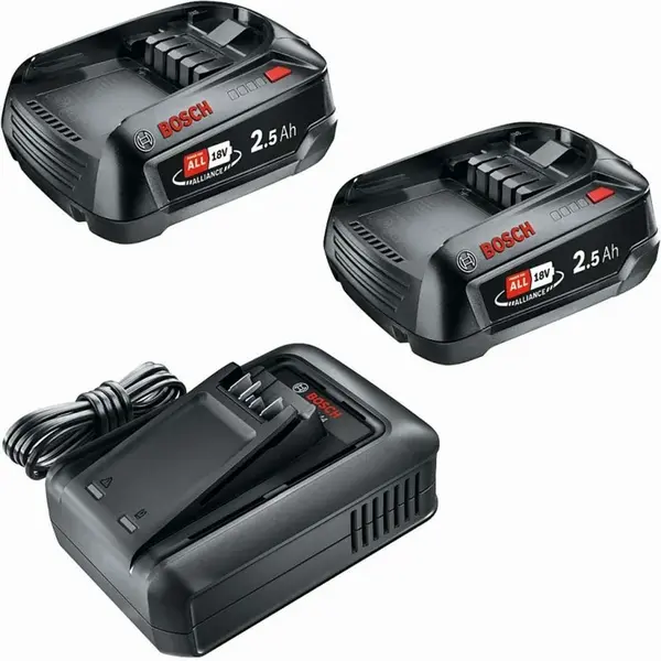 Bosch Příslušenství - Sada 4,4A nabíječky a 2x aku 2,5 Ah Li-Ion 1600A031T5
