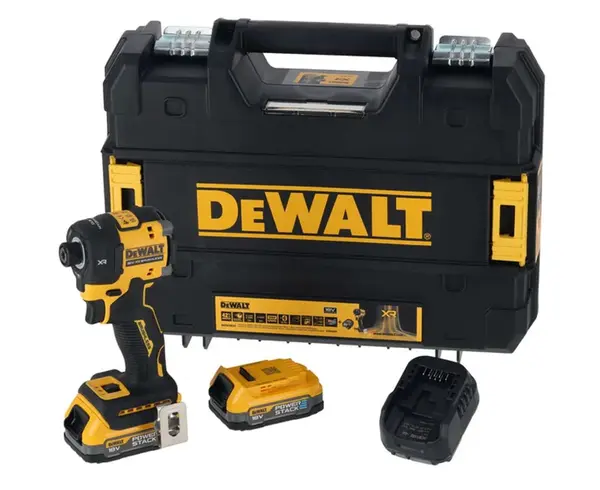 DeWALT Náradie - 18V AKU rázový uťahovač, 2x aku 1,7 Ah XR, nabíjačka DCF870E2T