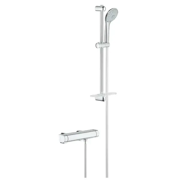 Grohe Grohtherm 2000 - Termostatická sprchová batéria, sprchová súprava 60 cm, chróm 34195001