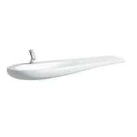 Laufen Il Bagno Alessi One - Umývadlo do nábytku, 160x50 cm, biela-1 otvor na batériu, stredový, s LCC H8149714001041