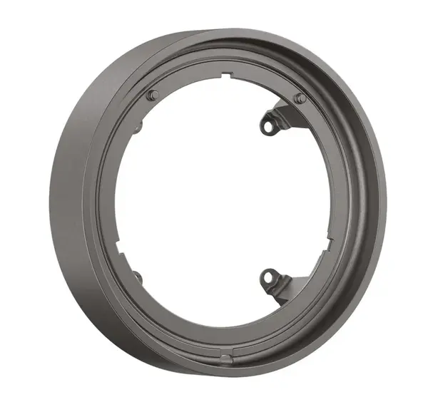 Axor ShowerSelect ID - Predĺženie 17x17 cm, kefovaný čierny chróm 13646340