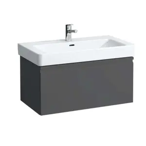 Laufen Pro S - Umývadlová skrinka, 81x45x39 cm, 1 zásuvka, grafit mat H4835010964801