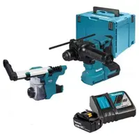 Makita Nářadí - 18V AKU vrtací kladivo, 2x aku Li-ion LXT 5,0 Ah, nabíječka DHR183RTWJ