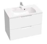 Ravak Classic II - Umyvadlová skříňka 79x45x58 cm, 2 zásuvky, lesklá bílá X000001480