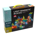 Kuličková dráha - magnetická, svítící stavebnice (75 ks)