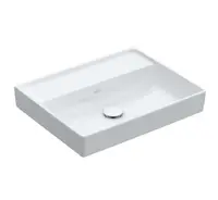 Villeroy & Boch Collaro - Umyvadlo nábytkové 60x47 cm, bez přepadu, bez otvoru pro baterii, CeramicPlus, Stone White 4A3363RW