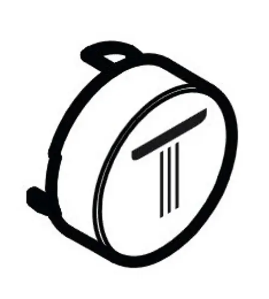 Hansgrohe Príslušenstvo - Tlačidlo prúdu Rain, malý, biela 92572450