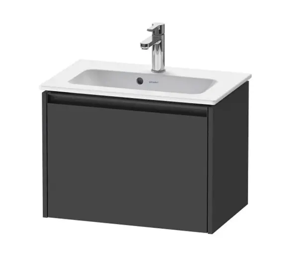 Duravit Ketho.2 - Umývadlová skrinka, 44x61x39 cm, 1 zásuvka, grafit mat K25055049490000