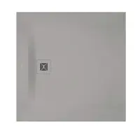 Duravit Sustano - Sprchová vanička, 100x100 cm, DuraSolid, matná sivá 720275630000000