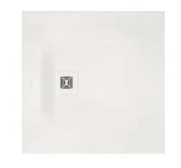 Duravit Sustano - Sprchová vanička, 80x80 cm, DuraSolid, matná biela 720269740000000